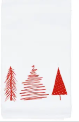 Kitchen Towel - Christmas Trees (simple)