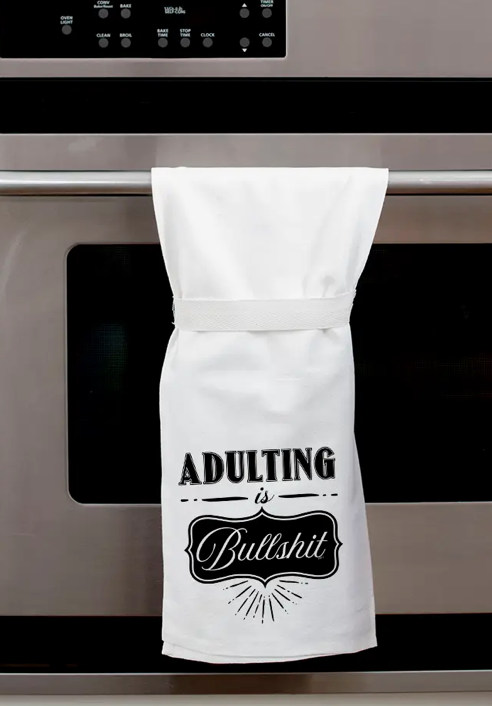 Kitchen Towel - Adulting is Bullshit