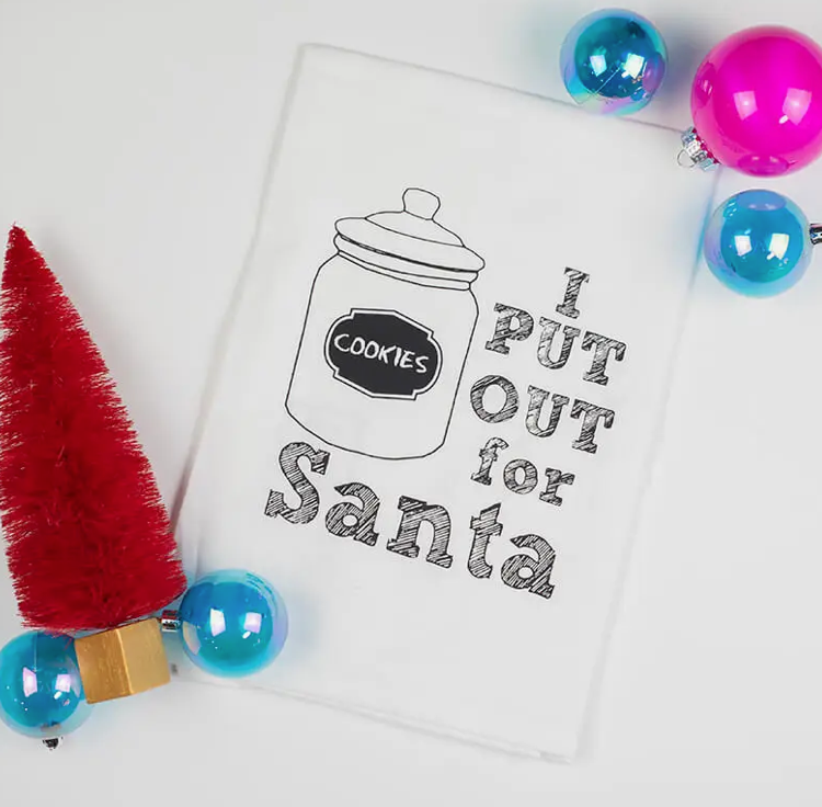 Kitchen Towel - I put out for Santa