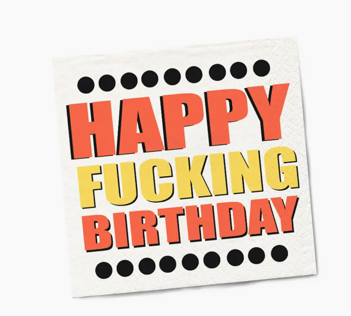 Napkins - Happy F*cking Birthday (20 Count)