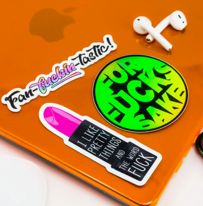 Sticker - Pretty Things and the Word F*ck (Lipstick)