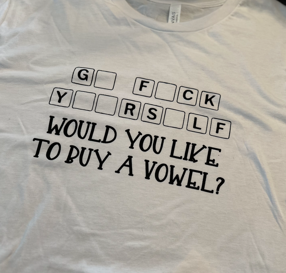 T-Shirt - Buy A Vowel (White)