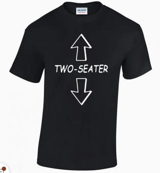 T-Shirt - Two Seater  (Black)