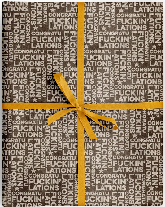 Wrapping Paper - CongratuF*CKINlations